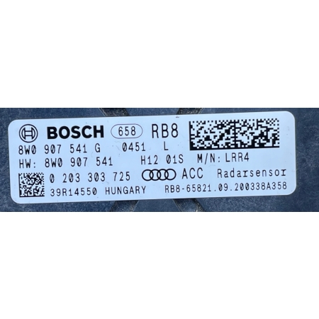 AUDI A4 A5 B9 RADAR CZUJNIK ACC DISTRONIC 8W0907541G