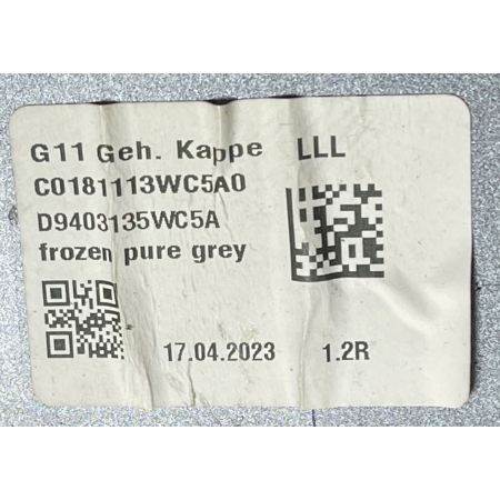 A107 BMW 7 G11 G12 OBUDOWA OSŁONA LUSTERKA LEWA 9403135 FROZEN PURE GRAY