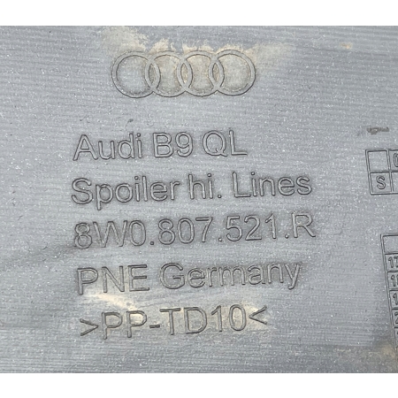 AUDI A4 B9 S-LINE LIFT SPOILER ZDERZAKA TYŁ 8W0807521R