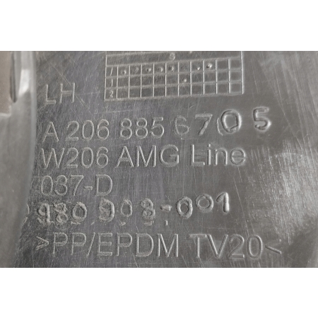 MERCEDES C-KLASA W206 ŚLIZG ZDERZAKA LEWY PRZÓD AMG-LINE A2068856705