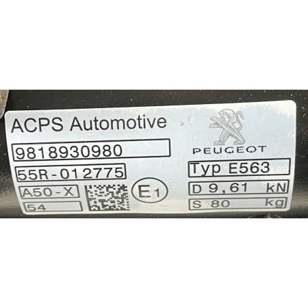 NOWY ORYGINALNY HAK HOLOWNICZY PEUGEOT 508 II SEDAN 9818930980