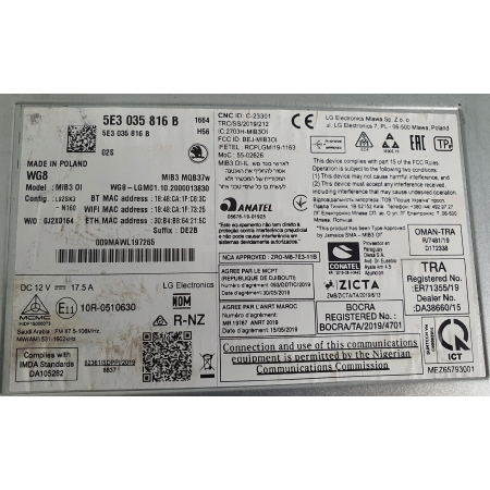 SKODA MIB STEROWNIK MMI NAWIGACJA 5E3035516B