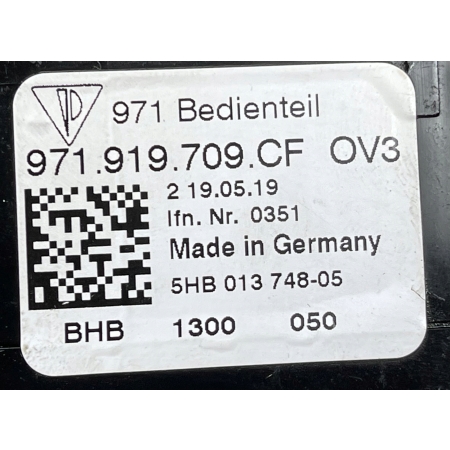 PORSCHE PANAMERA 971 II PANEL PODGRZEWANIA STEROWANIA FOTELI 971919709CF