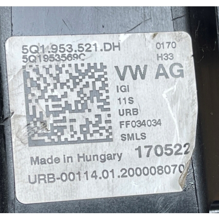 SKODA OCTAVIA III LIFT PRZEŁĄCZNIK TAŚMA MANETKI 5Q1953521DH 19.12.2019