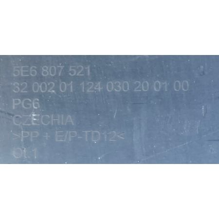 SKODA OCTAVIA IV SPOILER ZDERZAKA TYŁ 5E6807521