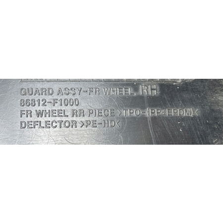 B90 KIA SPORTAGE IV NADKOLE PRAWE PRZÓD 86812-F1000