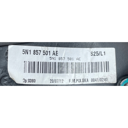 VW TIGUAN I LUSTERKO ZEWNĘTRZNE LEWE 6 PIN 5N1857501AE
