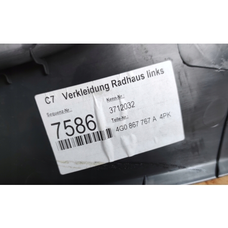 { AUDI A6 C7 LEWA OSŁONA PROGU 4G0867767A