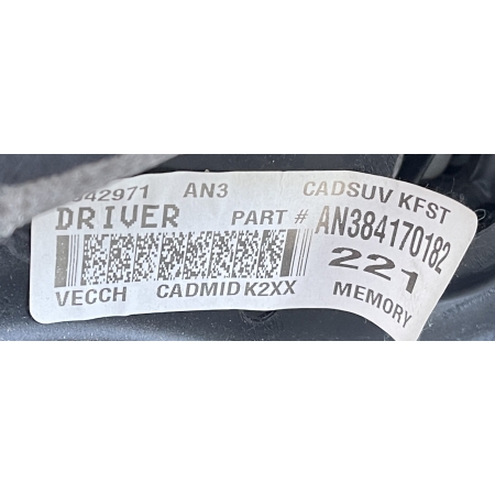 O2 CADILLAC ESCALADE IV 2014 -  FOTEL LEWY PRZÓD KIEROWCY AN384170182