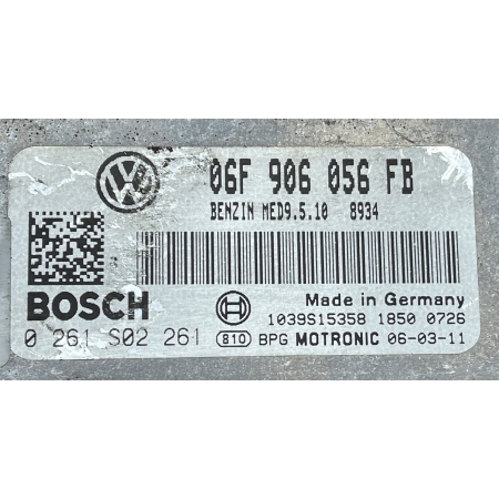 VW PASSAT B6 2.0 STEROWNIK KOMPUTER ECU 06F906056FB 0261S02261