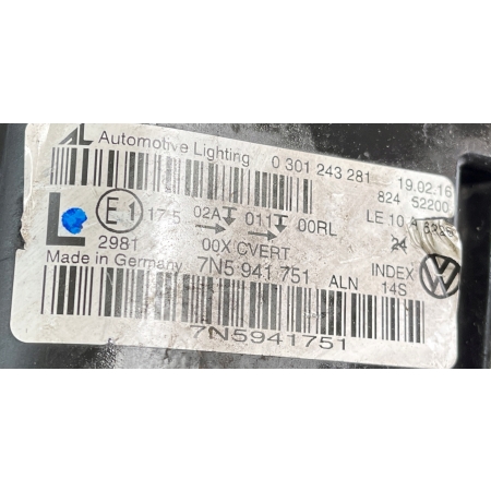VW SHARAN II 10- 7N LAMPA XENON LEWA REFLEKTOR 7N5941751 19.02.16