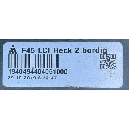 BMW II 2 F45 LCI LIFT ACTIVE TOURER ZDERZAK TYŁ TYLNY POD PDC 7480391