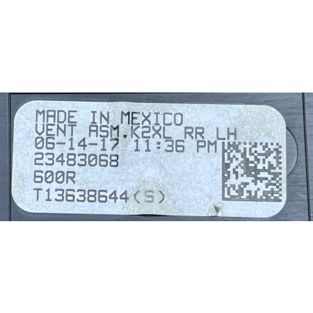 O2 CADILLAC ESCALADE IV 2014 -  LEWA OSŁONA ZAŚLEPKA WLOTU WNĘTRZA 23483068