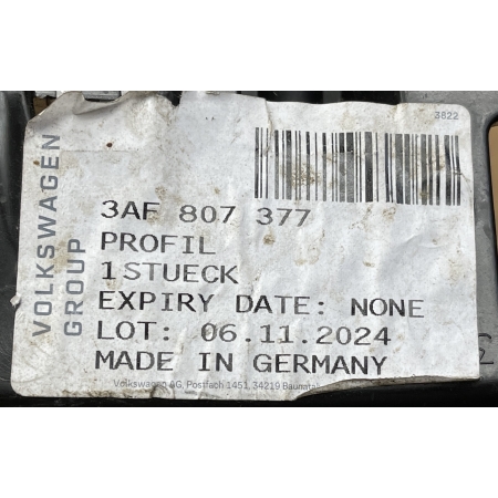 VW PASSAT B7 KOMBI ŚLIZG MOCOWANIE ZDERZAKA LEWY TYŁ 3AF807377