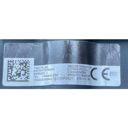 BMW F39 F45 F46 F48 PODUSZKA POWIETRZNA AIRBAG KIEROWNICY 6860345
