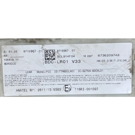 M68 STEROWNIK MODUŁ BDC BMW MINI F60 8715967