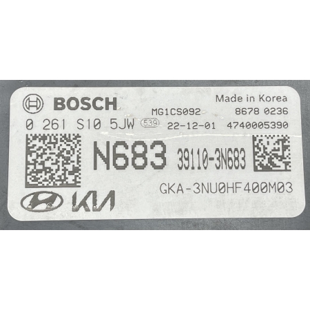 B3 KIA CARNIVAL IV 2020 - 3.5 STEROWNIK ECM KOMPUTER SILNIKA 39110-3N683