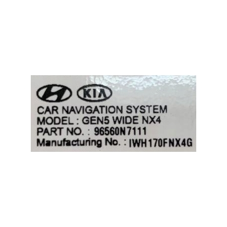 OE N1A HYUNDAI TUCSON IV NX4 CZYTNIK NAWIGACJI RADIA 96560-N7111 GEN5
