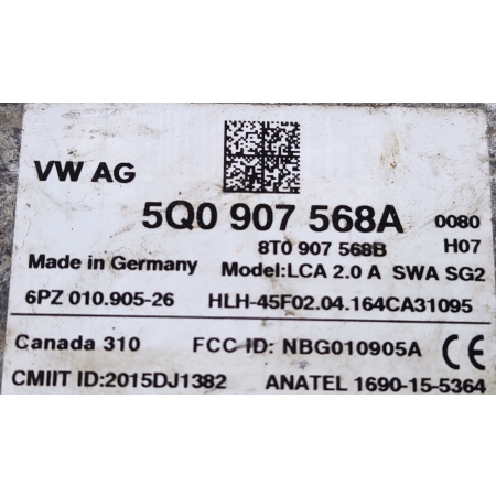 VW AUDI SEAT SKODA ASYSTENT PASA RUCHU 5Q0907568A