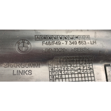 BMW X1 F48 LIFT USZCZELKA DRZWI LEWA TYŁ 7349663