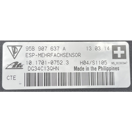 B1 PORSCHE MACAN S 2015 MODUŁ STEROWNIK ESP 95B907637A