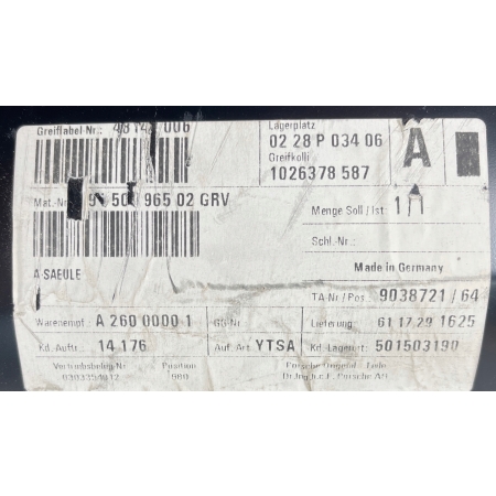 $ PORSCHE 991 POSZYCIE SŁUPKA A LEWE 99150396502