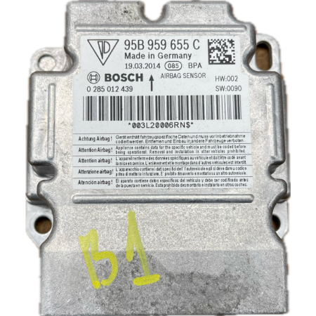 B1 PORSCHE MACAN S 2015 MODUŁ STEROWNIK SENSOR PODUSZEK AIRBAG 95B959655C