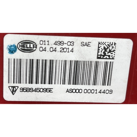 B1 PORSCHE MACAN S 2015 LAMPA LEWA TYŁ TYLNA USA  95B945095E