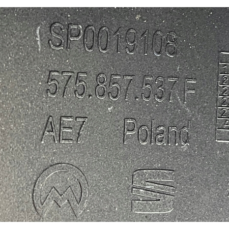 A43 SEAT ATECA OBUDOWA OSŁONA LUSTERKA LEWA ASYSTENT 575875537F 9DG