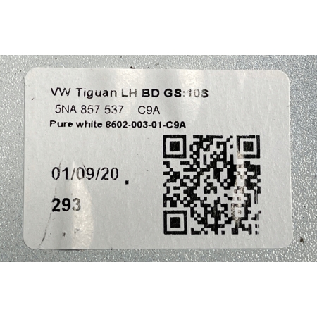 VW TIGUAN II 2016 - 5NA OBUDOWA LUSTERKA LEWA C9A 5NA857537
