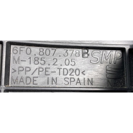 ŚLIZG ZDERZAKA PRAWY TYŁ SEAT IBIZA V 6F0807378B