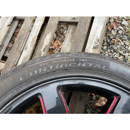 O2 CADILLAC ESCALADE IV 2014 - ALUFELGI OPONY KOŁA  CONTINENTAL  285 40 22