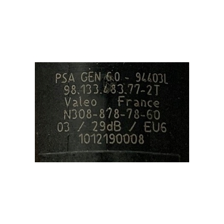 CZUJNIK PDC PARKOWANIA COFANIA CITROEN PEUGEOT 98133483772T