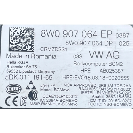 AUDI Q8 MODUŁ STEROWNIK BCM2 8W0907064EP