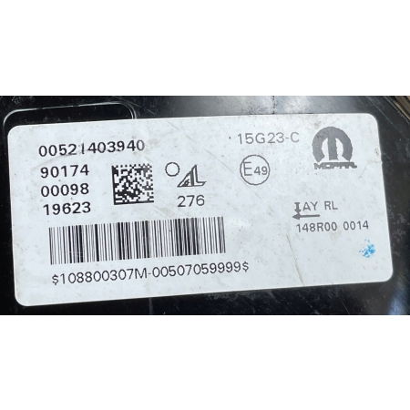 2 FIAT 500E II 2020 - HALOGEN LED DRL ŚWIATŁO DZIENNE PRAWY 00521403940