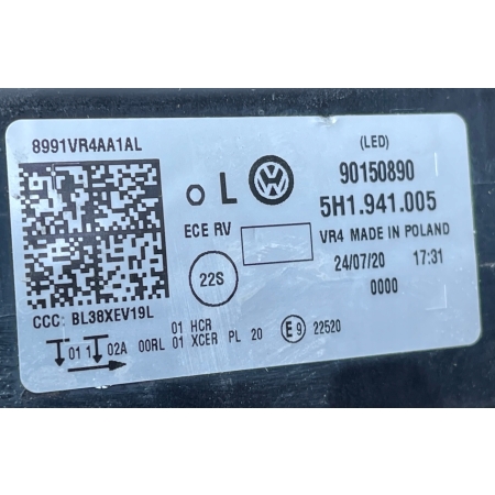 G8-5 VW GOLF 8 VIII 2019 - LAMPA LEWA PRZÓD FULL LED 5H1941005 24.07.20