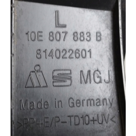 CUPRA BORN 21- ATRAPA KRATKA ZDERZAKA LEWA PRZÓD 10E807883B