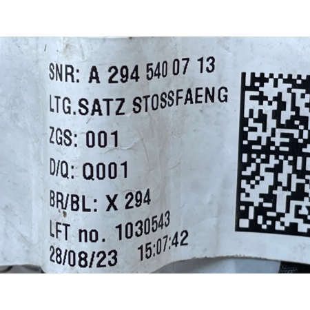 MERCEDES EQE V 295 WIĄZKA INSTALACJA ZDERZAKA PRZÓD PRZEDNIEGO A2945400713