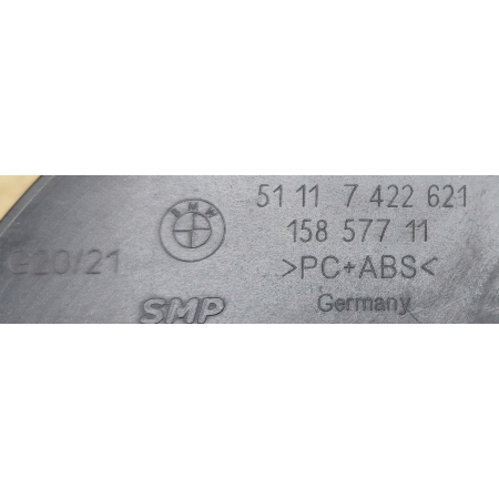 A355 ZAŚLEPKA HAKA ZDERZAKA PRZÓD BMW 3 G20 G21 7422621