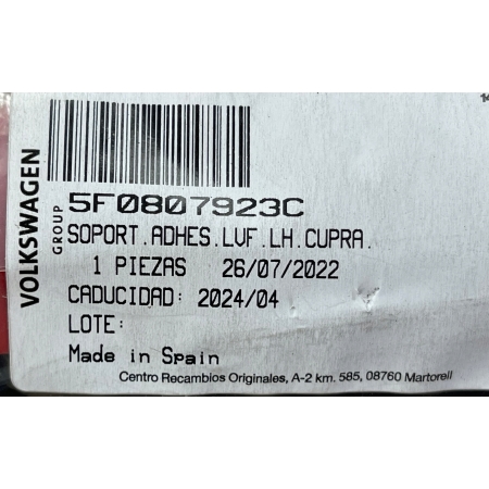 SEAT LEON III UCHWYT SPRYSKIWACZA REFLEKTORA LEWY PRZÓD 5F0807923C