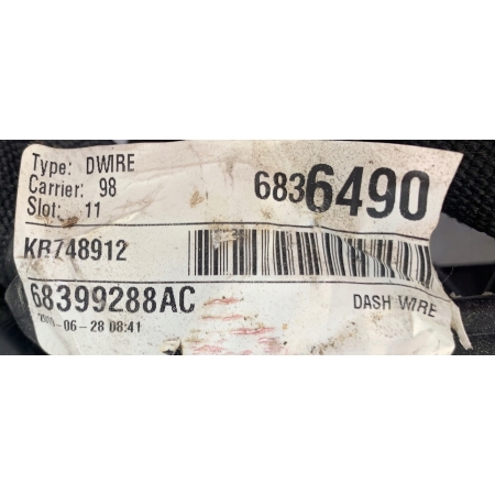 U7 CHRYSLER PACIFICA II 16- WIĄZKA KOMORY SILNIKA INSTALACJA 68399288AC