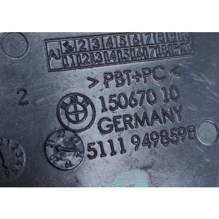 A158 BMW 5 G30 LIFT LCI ZAŚLEPKA HAKA ZDERZAKA PRZÓD  9498598