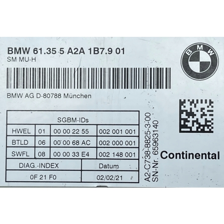 BMW X3 G01 MODUŁ KOMFORTU STEROWNIK FOTELA 5A55AD9