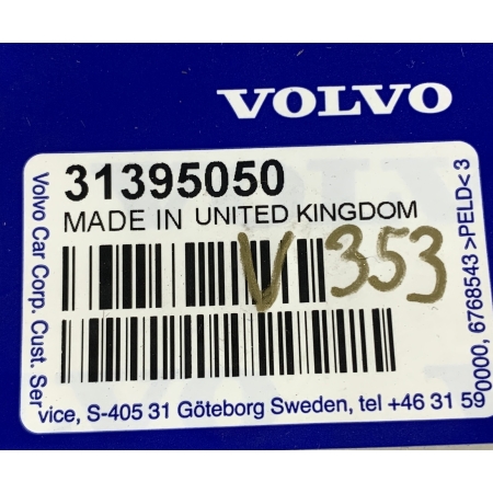 VOLVO V90 S90 WĄŻ SPRYSKIWACZA LAMPY 31395050 ORG