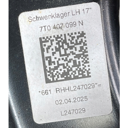 VW T7 ZWROTNICA PIASTA ZACISK HAMULCOWY LEWY PRZÓD 7T0407253B 7T0407099N