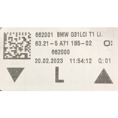 BMW 5 G31 LIFT LAMPA TYŁ LEWA 5A711B5
