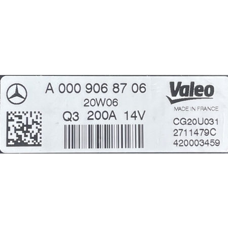MERCEDES 205 253 213 ALTERNATOR NOWY ORYGINAŁ
