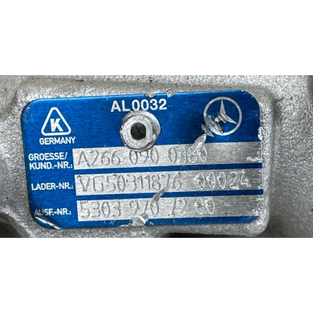 MERCEDES 2.0 TURBINA TURBOSPRĘŻARKA A2660900380