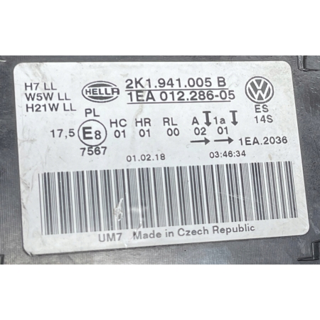 VW CADDY III LIFT 2015 - LAMPA LEWA PRZÓD 2K1941005B
