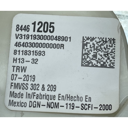 P8 GMC YUKON XL IV 2015 - PAS BEZPIECZEŃSTWA PRAWY TYŁ III RZĄD 84461205
